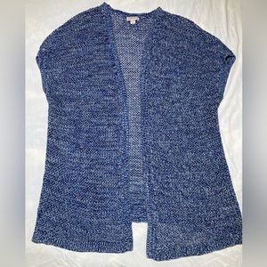 Oversized Merona Womens Knitted Sleeveless Sweater- Size XL- Blue- EUC!
